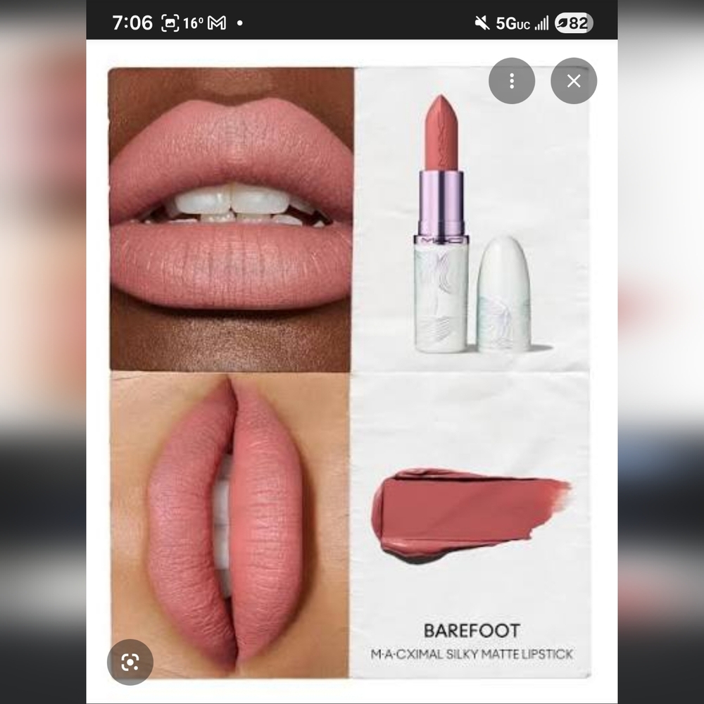 MAC Cosmetics Barefoot Silky Matte Lipstick - Nude Pink